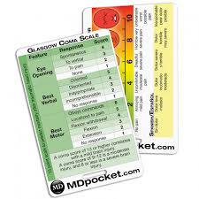 The glasgow coma scale range of scores is not just the sum of all three tests; Rapid Id Glasgow Coma Scale Pain Scale