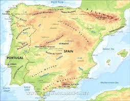 Iberian Peninsula Map It extends from punta de tarifa on the extreme south to punta de estaca de bares on the northern extremity.