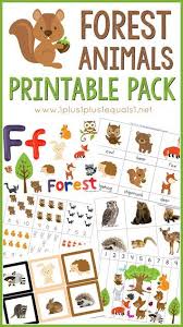 Forest Animals Printable Pack Forest Animals Preschool Preschool Crafts Forest Animals Theme