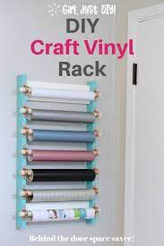 Ez horizontal 17 vinyl roller rack mbs standoffs diy pvc pipe storage ideas hative. Diy Craft Vinyl Storage Rack Girl Just Diy