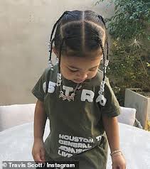 Here you can explore hq travis scott hairstyle transparent illustrations, icons and clipart with filter setting like size, type, color etc. Travis Scott Gushes Over Daughter And Shares Photos Of Storimi With His Box Braid Hairstyle Daily Mail Online