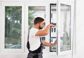 Commercial glass installation