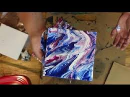 How To Do Fluid Abstract Painting Using A Ziplock Bag And Craft Paint Abstract Painting Techniques Painting Crafts Abstract Art Painting