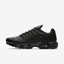 Nike Air Max Plus Tuned Tn 1 All Triple Black Leather Aj2029 001 Size 8 13 Nike Air Max Plus Nike Air Max Air Max