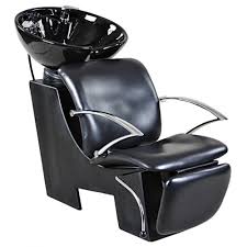 Davis Black Beauty Salon Shampoo Chair Sink Bowl Unit Salon Shampoo Shampoo Chair Beauty Salon Equipment