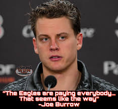 Joe Burrow has made multiple statements in the media this offseason where  he is absolutely putting pressure
