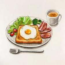Рисунок завтрак