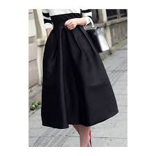 Black A Line Midi Skirt Uk Rotita Vintage Black High Waist Flared Midi Skirt Found On Polyvore Featuring Polyvore Fashion Ruched Midi Skirt Midi Flare Skirt High Waisted Flared Skirts