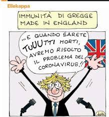 Ferdinando Giugliano On Twitter Brutal Cartoon In Today S La Repubblica On Boris Johnson H T Pazzoperrep Herd Immunity Made In England And When You Will Aaaaall Be Dead We Ll Have Solved