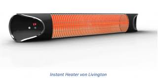 Electric heater, device for heating rooms that converts electric current to heat by means of resistors that emit radiant energy. Infrarotheizstrahler Im Einzeltest Instant Heater Von Livington Dtgv