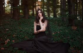 Wallpaper Forest Girl Pose Photo Hair Crown Dress Girl Forest Dress Woman Beautiful Girl Posing Face Brunette Black Dress Images For Desktop Section Devushki Download The poses in this article are selected as an initial reference. wallpaper forest girl pose photo