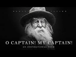 Oh Captain My Captain Walt Whitman Powerful Life Poetry Youtube Walt Whitman Inspirational Poems Poetry