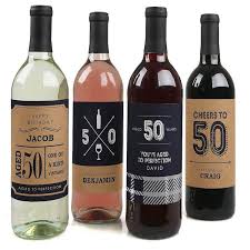 From food to decorations, get inspired to throw the party of the (half) century. 50th Birthday Wine Bottle Labels This Year S Best Gift Ideas