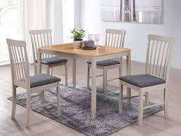 Altona Dining Table And 4 Chairs Oak And Stone Grey Painted Esszimmertisch Esszimmerstuhl Esstisch Eiche