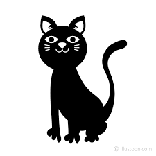 Vintage black and white cat at night #1115346 by prawny vintage. Black And White Cat Clipart Free Png Image Illustoon