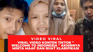Sebenarnya apa sih arti bani serbet dan dari mana opu. Viral Video Konten Tiktok Welcome To Indonesia Akhirnya Minta Maaf Dan Buat Klarifikasi Youtube