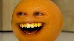 Orange (colour), occurs between red and yellow in the visible spectrum. The Annoying Orange Youtube