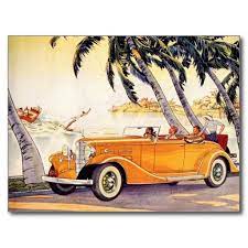 Vintage Convertible Antique Car Change Of Address Announcement Postcard Zazzle Com Lasalle Car Poster Vintage Travel