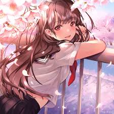 Brown hair, like black, is one of the more subtle hair colors in anime. 110 Images About Brown Hair On We Heart It See More About Anime Girl Anime And Cute