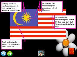 14 jalur merah dan jalur putih. Lukisan Warna Bendera Malaysia Cikimm Com