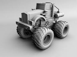 Mb Farm Tractor 3d Model Maya Files Free Download Modeling 42404 On Cadnav