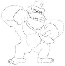 Donkey kong coloring pages 3. Donkey Kong 112203 Video Games Printable Coloring Pages
