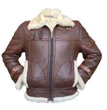 Men S Aviator Raf B3 Sheepskin Fur Shearling Leather Bomber Flying Jacket Fashion Clothing Shoe Leather Jacket Men Mens Leather Bomber Jacket Leather Jacket