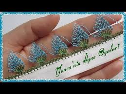 Sahane Sirali Bademli Igne Oyasi Modeli Yapimi Embroidery Diy Igne Oyasi Modelleri Yazma Dantel Youtube