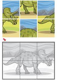 The application includes colorful puzzles with bright pictures of dinosaurs. Triceratops Dinosaur Jigsaw Puzzle Puzzle Game Printable Puzzles For Kids Jigsaw Puzzles For Kids Dinosaur Activities