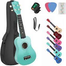 Maybe you would like to learn more about one of these? Amazon Com High Gloss Soprano Basswood Ukulele 21inch Starter Kit For Beginner With Gig Bag Kids Ukulele Uke Hawaii Mini Guitar For Kids Adults And Beginners Musical Instruments