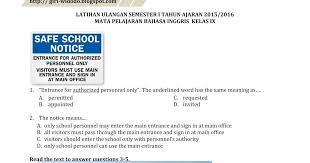 Soal ini adalah kelanjutan dari soal online chapter 1 dan 2.soal ini sangat kompleks karena penulis menyisipkan banyak sumber teks dalam bentuk label supaya soal bervariasi. Soal Label Bahasa Inggris Essay Kelas 9 Goresan