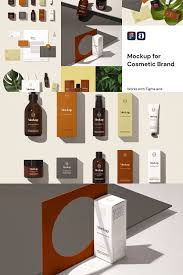 Cosmetic Brand Mockup For Figma Creative Branding Branding Mockups Figma