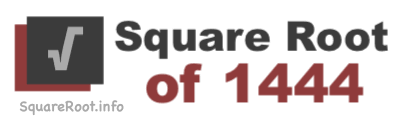 Media related to the year 1444. Square Root Of 1444 1444