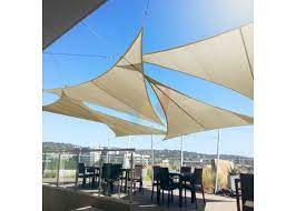 The love story triangle sail is another one of our favorite outdoor sun shades for many reasons. Waterproof Beige 16ft X 16ft X 16ft Curved Edge Triangle Polyester 220gsm Sun Shade Sail Canopy Windscreen4less