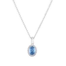 Santa Maria Aquamarine And Diamond 14kt White Gold Pendant In 2021 White Gold Pendants Pendant White Gold Necklaces