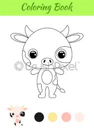 Baby moose in the wild coloring pages. Coloring Book Little Baby Moose Coloring Page For Kids Educational Stock Vector Crushpixel