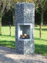 Gabion Fireplace Terraza Feuerstelle Garten Gartencenter Y Garten Ideen