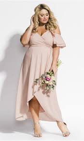 Shop Women S Plus Size Miss Jessica Maxi Dress Ballet Pink City Chic Usa Plus Size Cocktail Dresses Bridesmaid Dresses Plus Size Plus Size Dresses