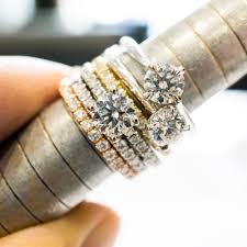 Diamond Bespoke Ring Flower Floral Engagement Ring Daniel Christopher J Platinum Engagement Rings Vintage Round Diamond Engagement Rings Floral Engagement Ring