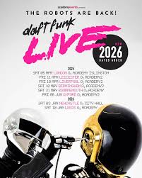Early 2026 Shows announced for Newcastle & Leeds! Can't wait until then? We are at the Warehouse in Leeds tomorrow night! #Newcastle #Leeds #daftpunk #tribute #daftfunklive #newfor2026