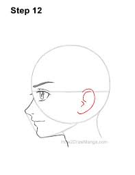 To begin your manga face, first, draw a circle. How To Draw A Basic Manga Boy Head Side View Step By Step Pictures How 2 Draw Manga