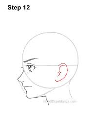 Drawing Male Anime Side View How To Draw A Basic Manga Boy Head Side View Step By Step Pictures How 2 Draw Manga basic manga boy head side view