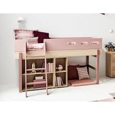 Flexa Popsicle Halbhohes Bett Mit Schragleiter In 90x200 Kiwi Kinderbett Flexa Halbhohes Kinderbett Ikea Kura Bett