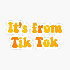 Bio For Tik Tok Yellow Tik Tok Sticker Glossy Sticker By Isamtinez In 2020 Print Stickers Aesthetic Stickers Wallpaper Stickers