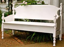 An ab courtyard bench is a way to add beautiful accents and seating to any landscape. Build A Garden Bench From A Bed