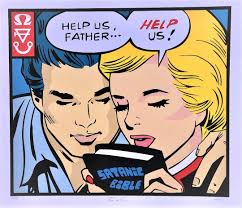 Help Us Father Art Print Frank Kozik Vintage Poster Print -vintage Wall Art  Prints- Aesthetic Modern Art for Home and Office Wall Décor.