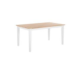 Der tisch casma kirschbaum natur geölt 150cm x 70cm bietet höchste qualität und individualität. Esstisch Holz Hellbraun Weiss 150 X 90 Cm Georgia Beliani De