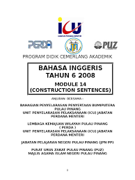 Jumlah kos yang ditanggung saban tahun oleh zpp adalah sebanyak rm6 juta dengan menggunakan dana dari sumber zakat dalam menguruskan pusat haemodialisis ini. Module 14 Sentence Construction Rules Syntax