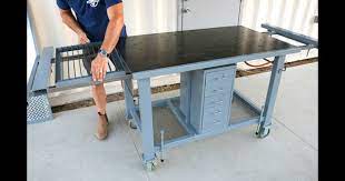 welding table upgrades plasma cutting slide outs drawers