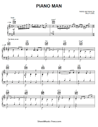 Free sheet music preview of piano man, (beginner) for piano solo by billy joel. Piano Man Sheet Music Billy Joel Sheetmusic Free Com